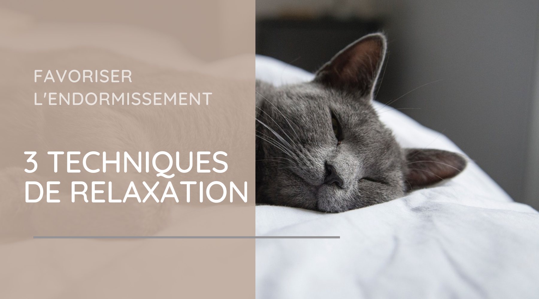 3 techniques de relaxation pour favoriser l'endormissement en douceur